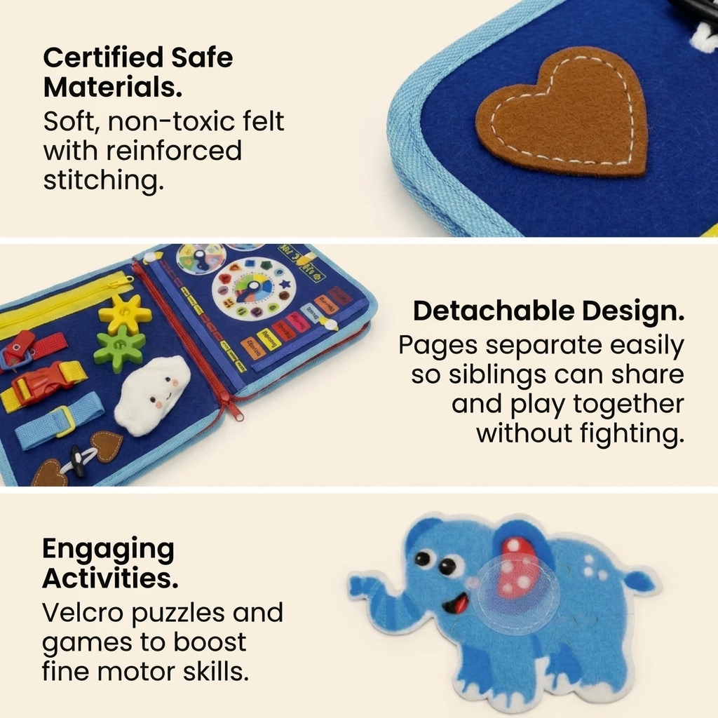 Velora™ Montessori Busy Board